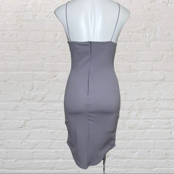 Missguided Multi Strap Curve Hem Bodycon Dress NWT 6 - Picture 3 of 7